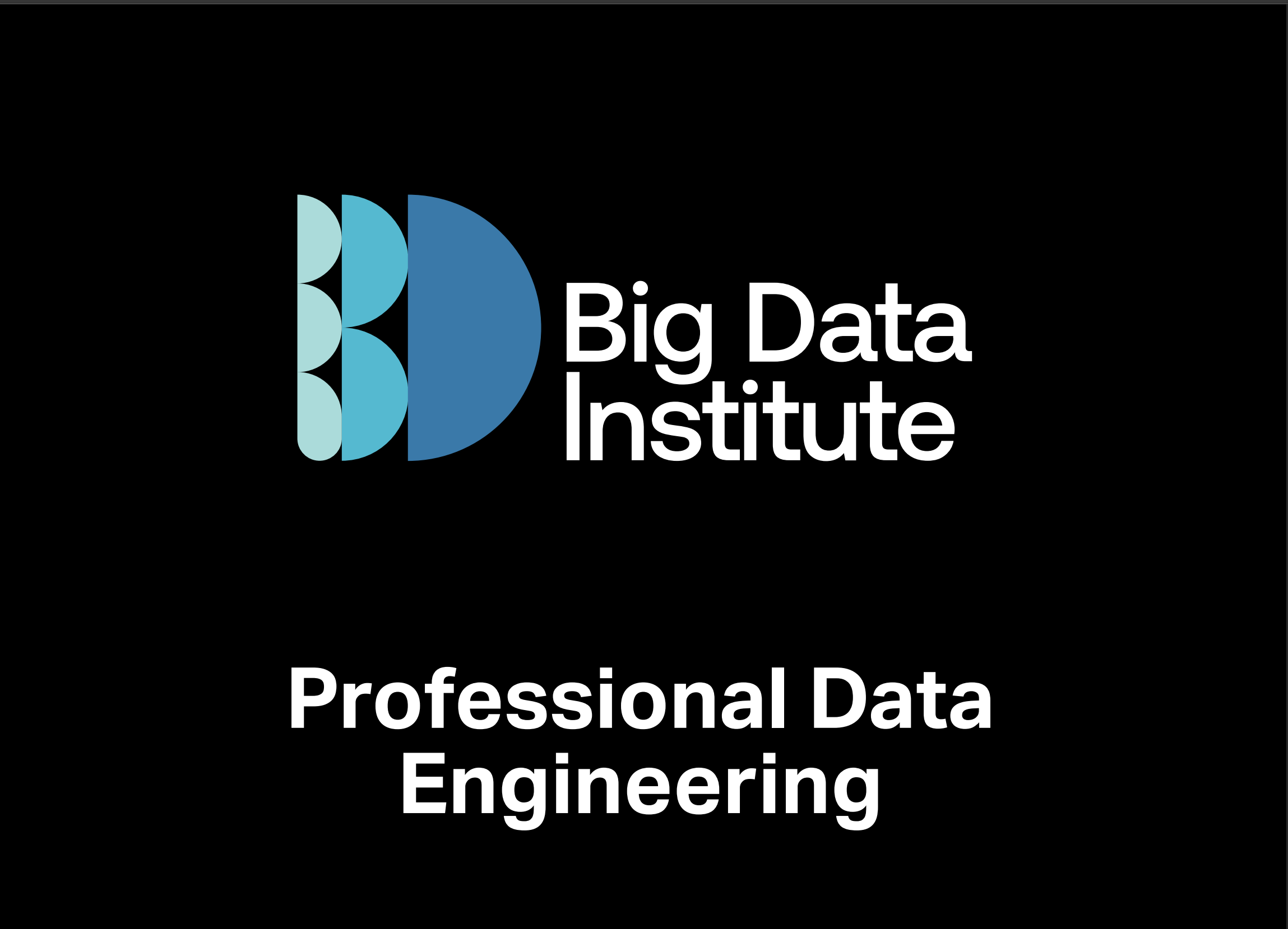 Big Data Engineering